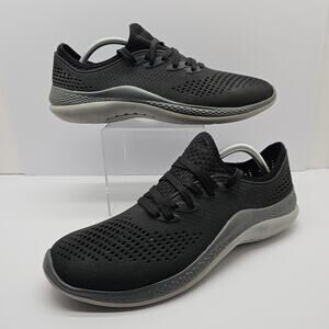 Crocs LiteRide 360 Pacer Men’s Size 10 Black 206715 Sneakers Lace Up-Pull On